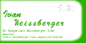 ivan weissberger business card
